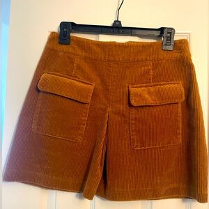Women's Corduroy Skirt in Tan